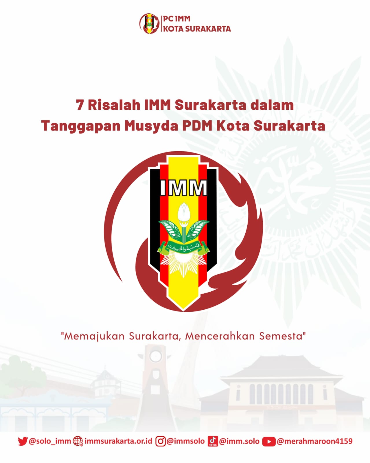 7 Risalah IMM Surakarta dalam tanggapan Musyda Muhammadiyah Solo